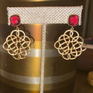 Dangle vermeil earrings